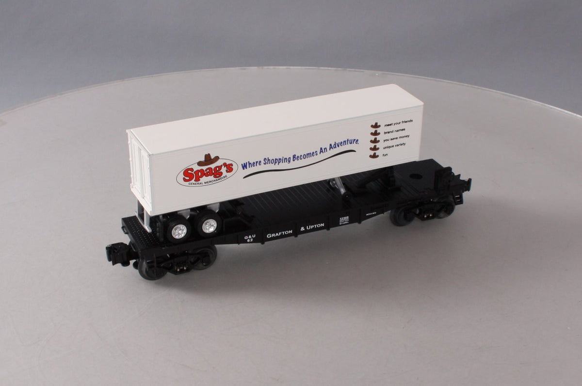 Lionel 6-58522 O Gauge NETCA 2012 Grafton & Upton Flatcar with Spag's Trailer LN/Box