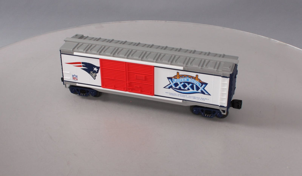 MTH 30-74274 O Scale NFL New England Patriots Superbowl Boxcar LN/Box
