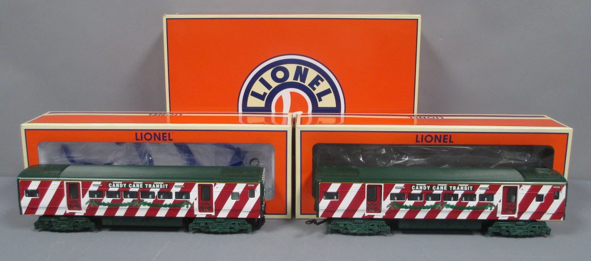 Lionel 6-30165 O Gauge Candy Cane Transit M7 Commuter Set LN/Box