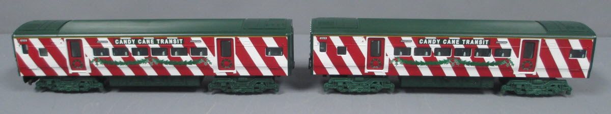 Lionel 6-30165 O Gauge Candy Cane Transit M7 Commuter Set LN/Box