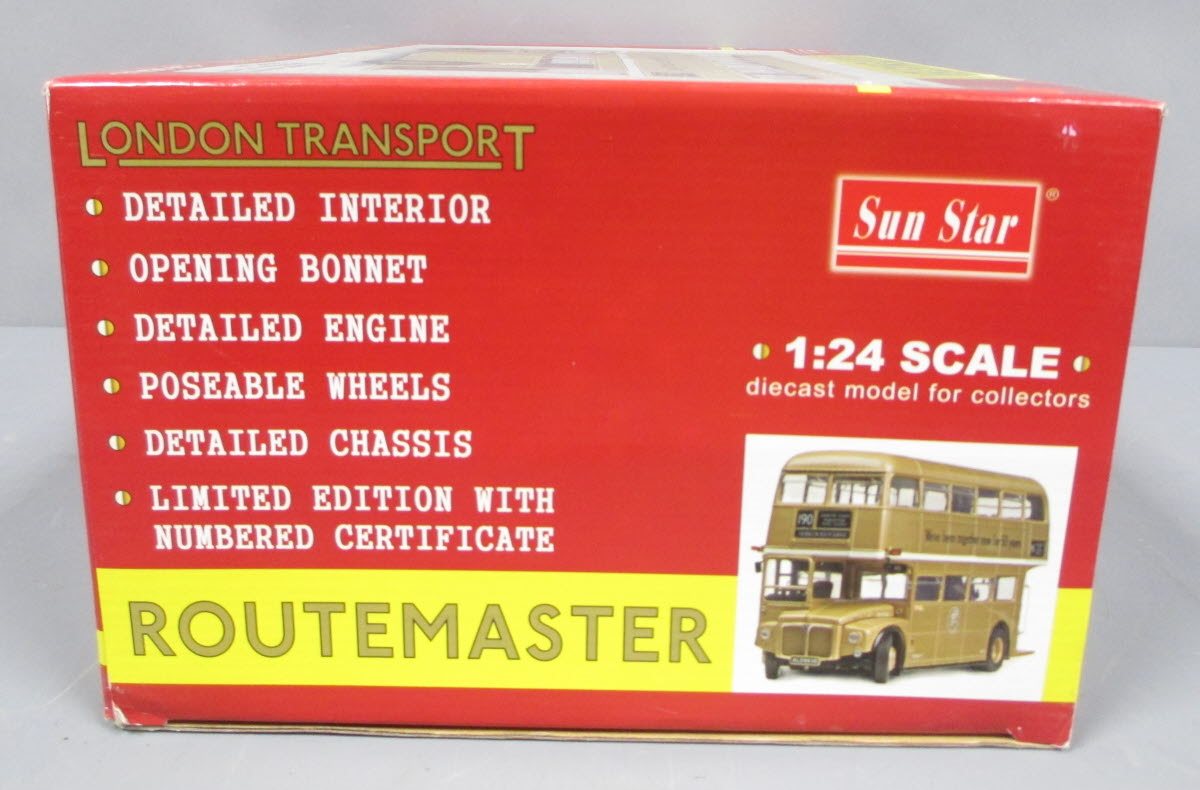 Sunstar 2911 1:24 50th Anniversary Of London Transport-Gold Limited Edition