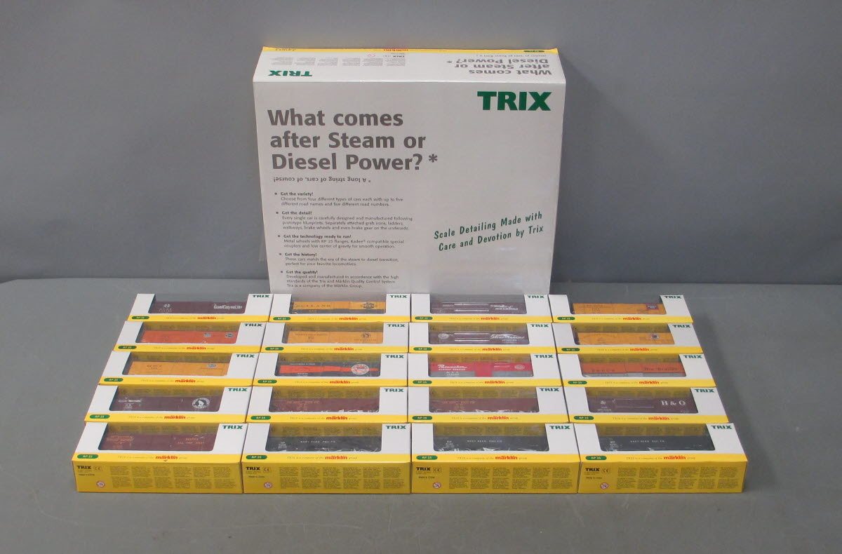 Trix 24902 HO Scale 20 Freight Car Set NIB