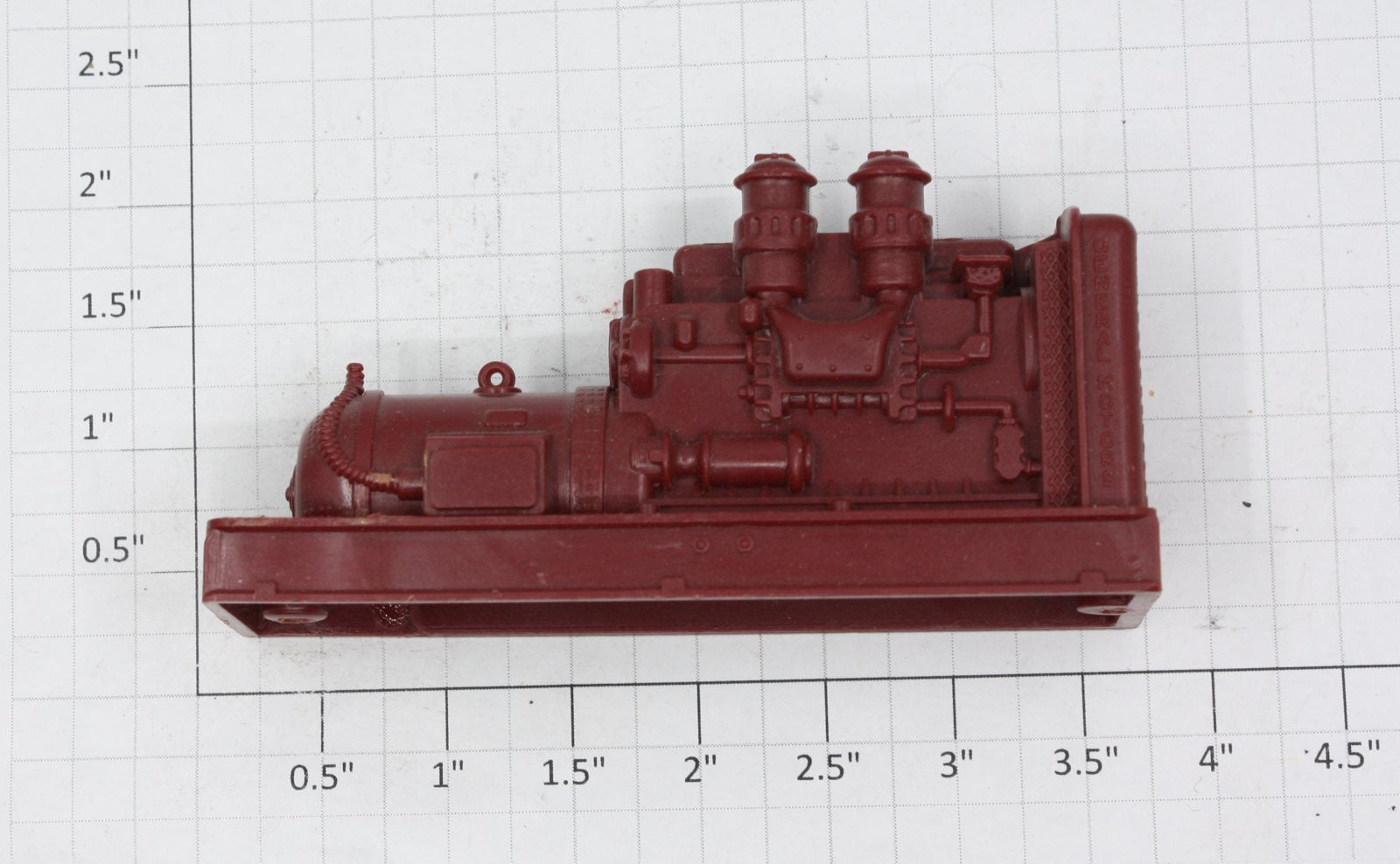 Lionel 6520-17 Maroon Diesel Motor & Housing - Missing Generater Cover