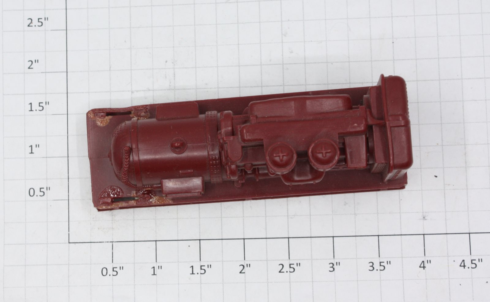 Lionel 6520-17 Maroon Diesel Motor & Housing - Missing Generater Cover