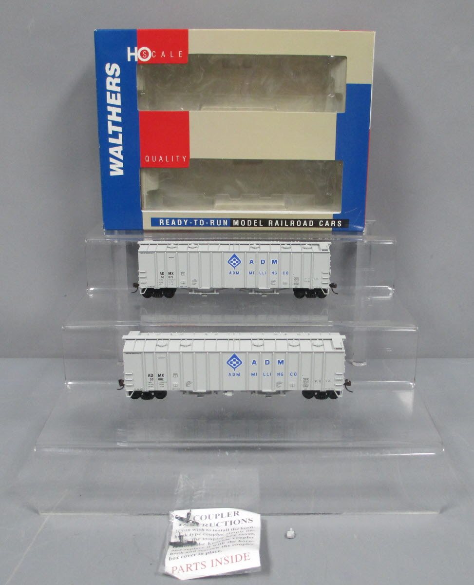 Walthers 932-23688 HO Scale ADM 50' Airslide Covered Hopper (Pack of 2) LN/Box