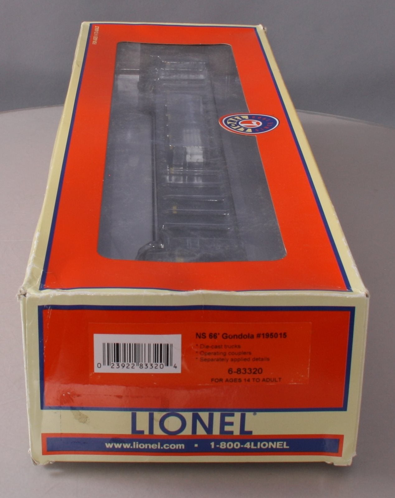 Lionel 6-83320 O Gauge Norfolk Southern 65' Mill Gondola #195015 LN/Box