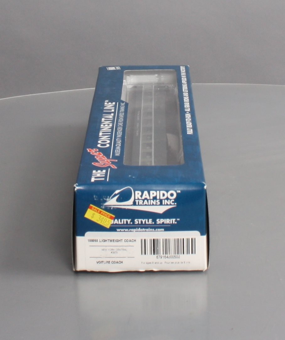 Rapido 100050 HO Scale New York Central Lightweight Coach Passenger Car #2670 NIB