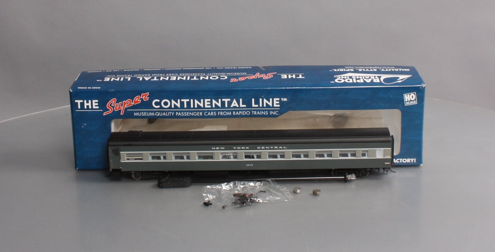 Rapido 100050 HO Scale New York Central Lightweight Coach Passenger Car #2670 NIB