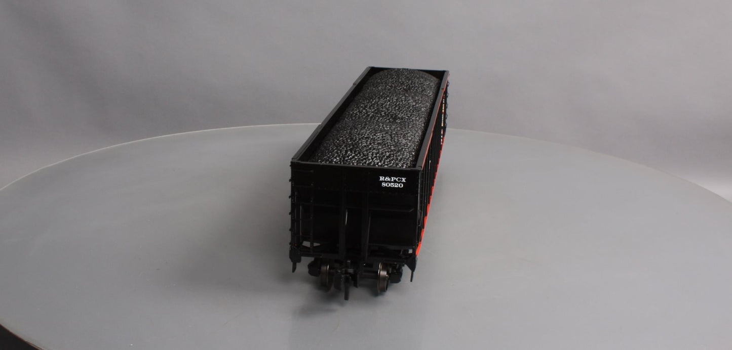 MTH 70-75062 G Scale Pitts Coal Co. Railking 4 Bay Metal Wheels Hopper #80520