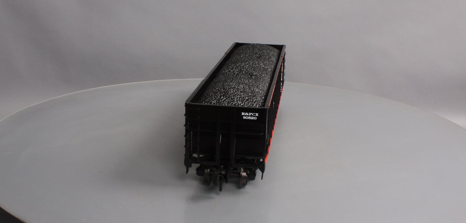 MTH 70-75062 G Scale Pitts Coal Co. Railking 4 Bay Metal Wheels Hopper #80520