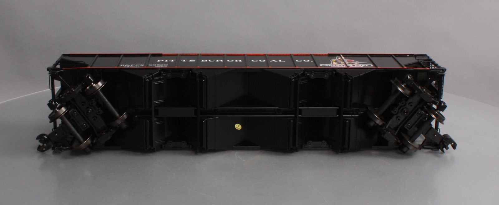 MTH 70-75062 G Scale Pitts Coal Co. Railking 4 Bay Metal Wheels Hopper #80520