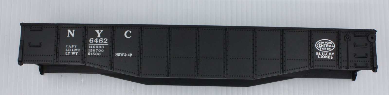 Lionel 6462-2 Black Gondola Shell with Frame