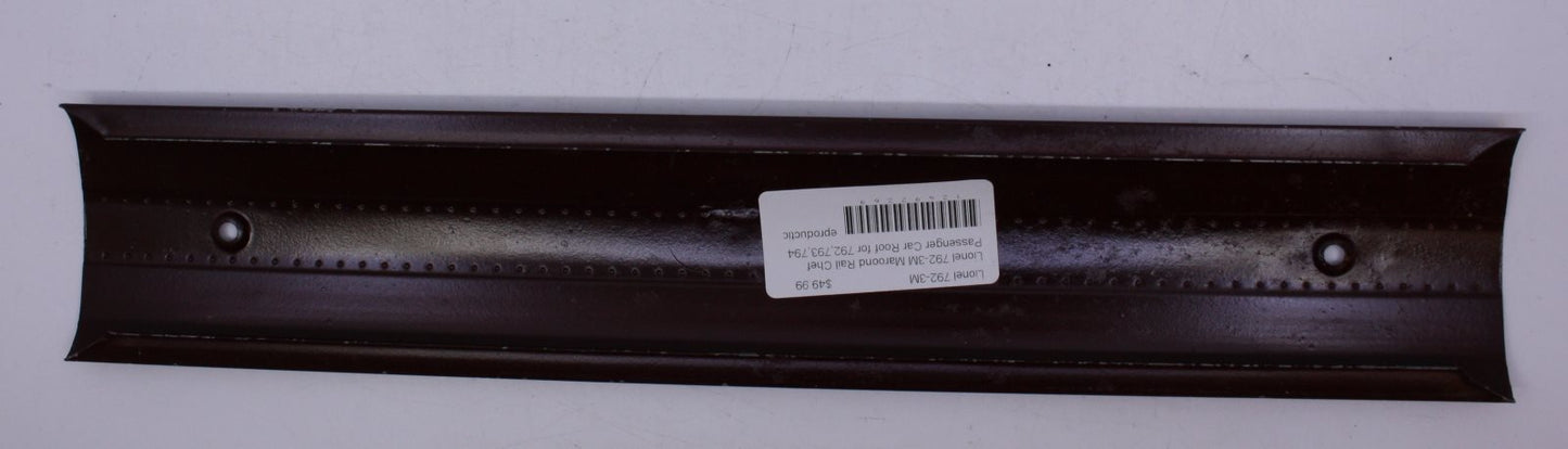 Lionel 792-3M Maroon Rail Chef Passenger Car Roof for 792,793,794