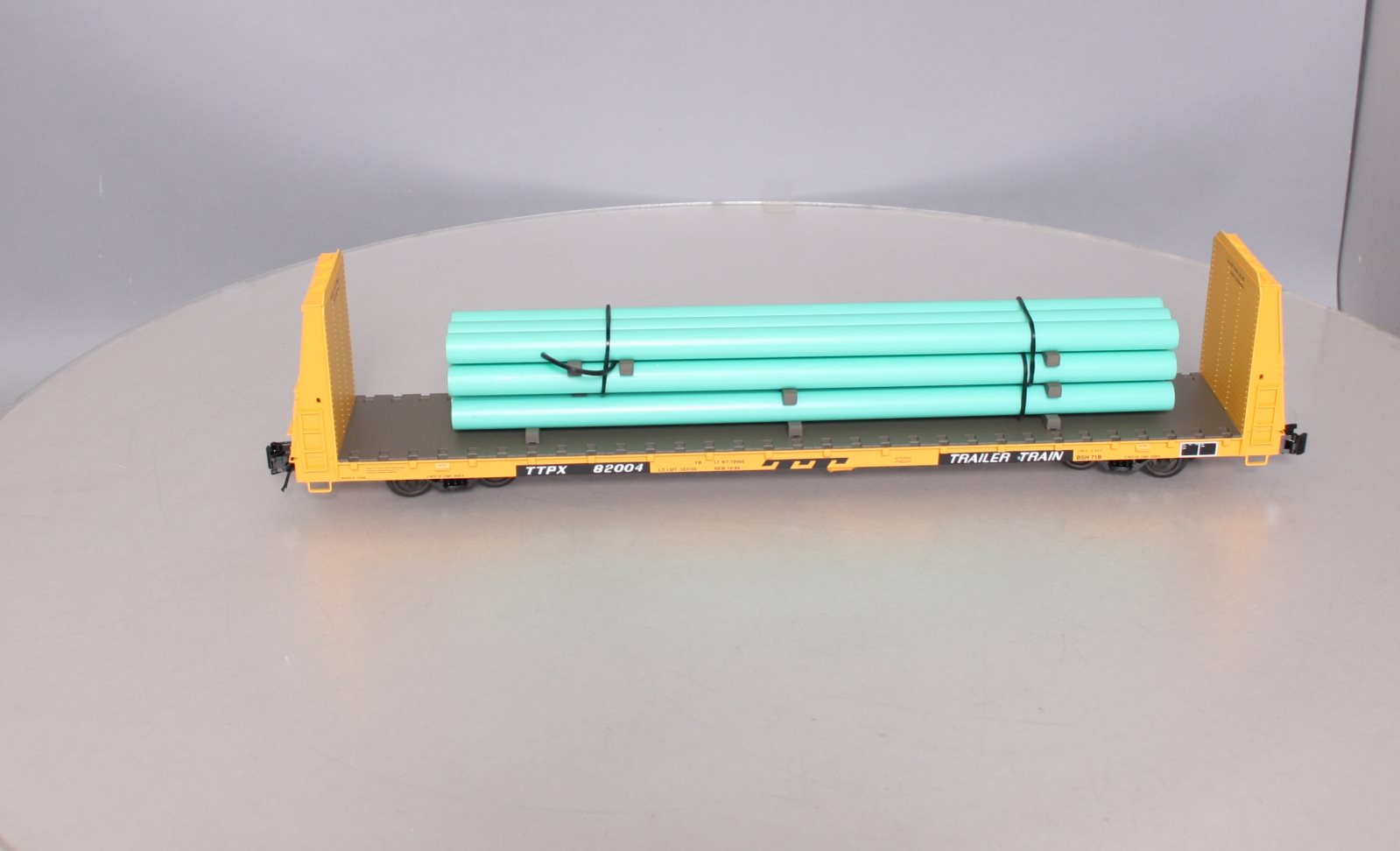 Atlas 2001722S O Gauge Trailer Train Bulkhead Flatcar #82004 (3-Rail) LN/Box
