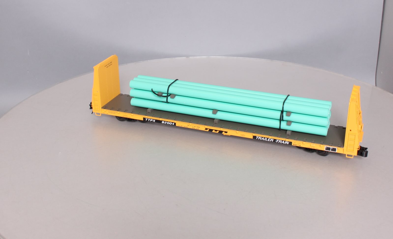 Atlas 2001722S O Gauge Trailer Train Bulkhead Flatcar #82004 (3-Rail) LN/Box