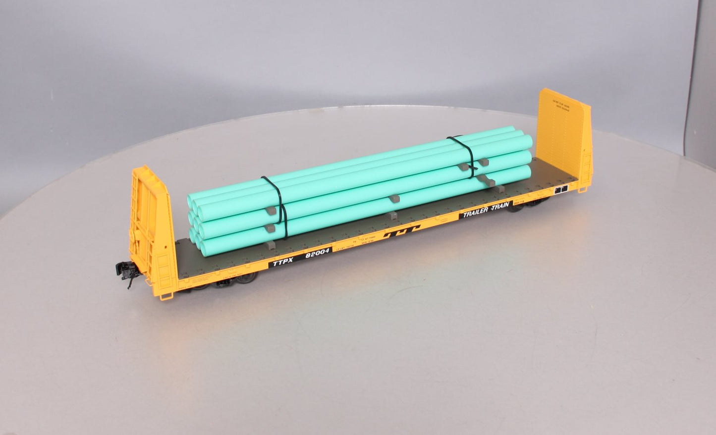 Atlas 2001722S O Gauge Trailer Train Bulkhead Flatcar #82004 (3-Rail) LN/Box
