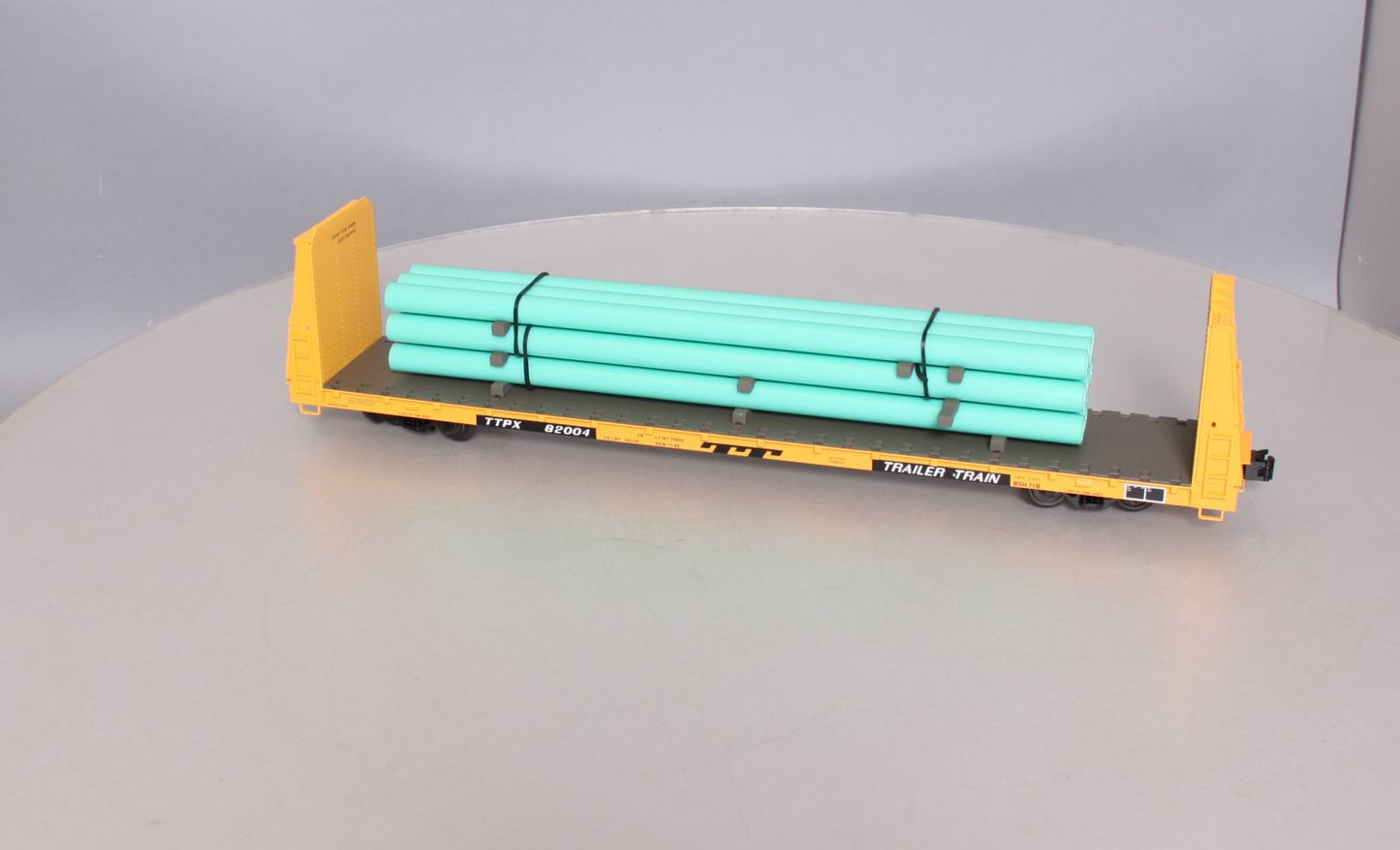 Atlas 2001722S O Gauge Trailer Train Bulkhead Flatcar #82004 (3-Rail) LN/Box