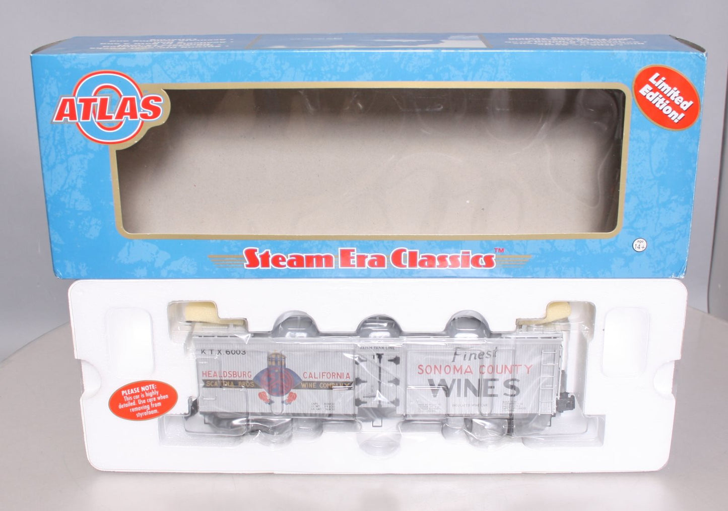 Atlas 8172 "O-Gauge" Scatena Bros. 40' Rebuilt Wood Reefer #6003 (3-Rail) NIB