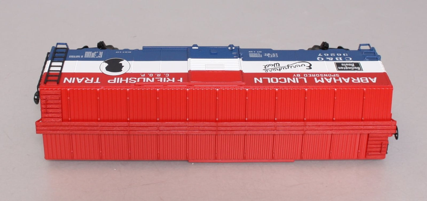 MTH 20-93521 O Gauge CB&Q 1947 Friendship Train 40' AAR Box Car #36267 LN/Box