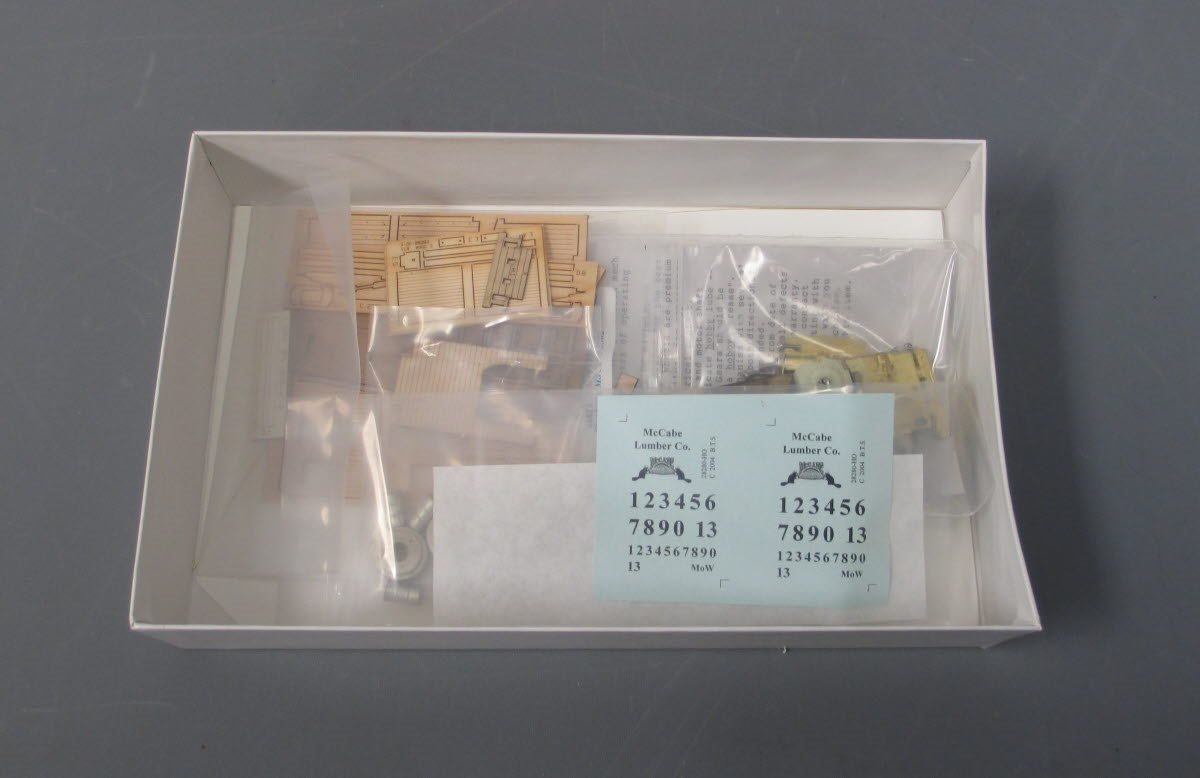 BTS 28280 HO MCcabe Lumber Co. Speeder Standard Gauge Craftsman Kit
