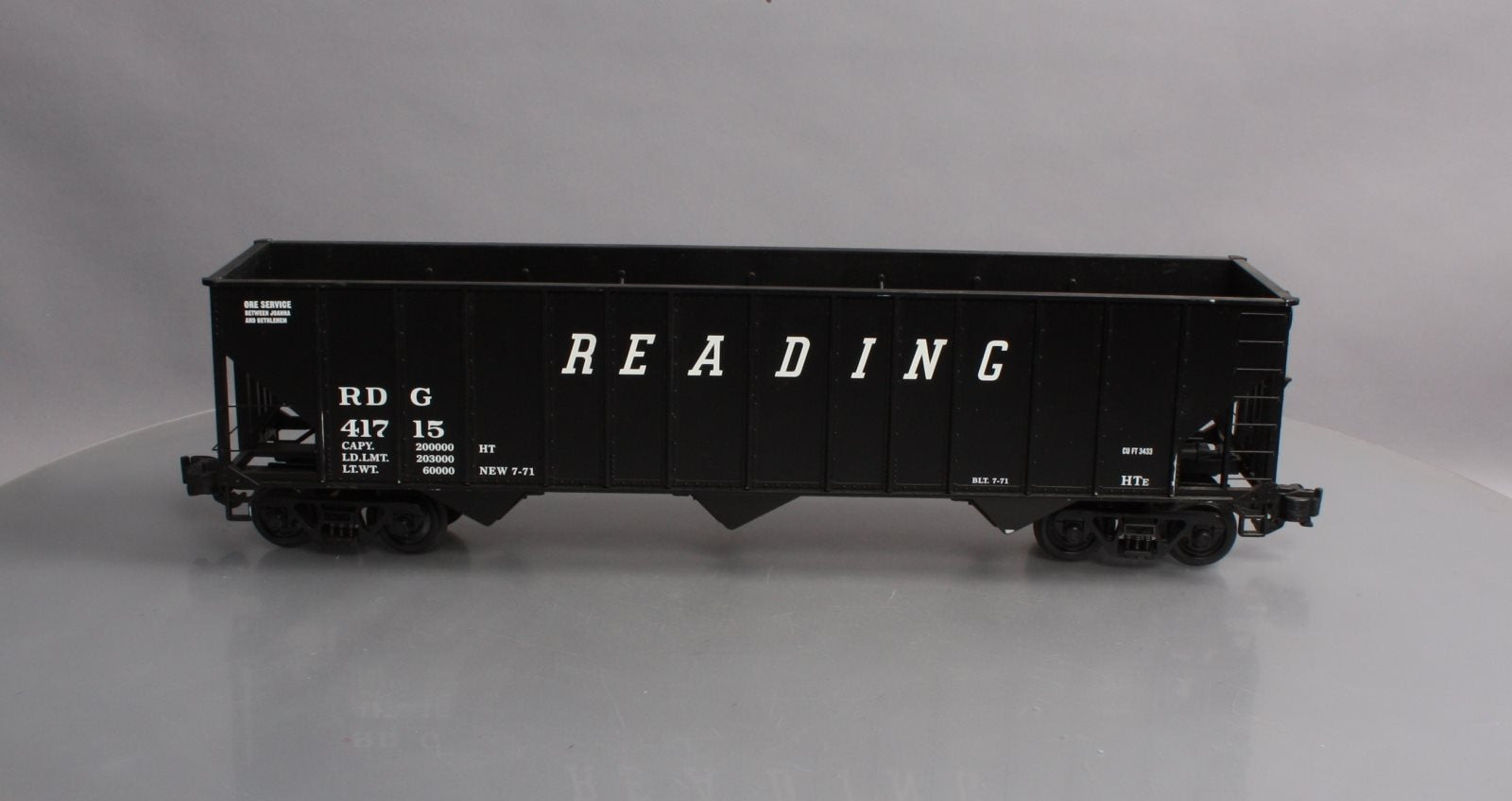Aristo-Craft 41423 G Scale Reading 3 Bay 100 Ton Coal Hopper #41715 LN/Box