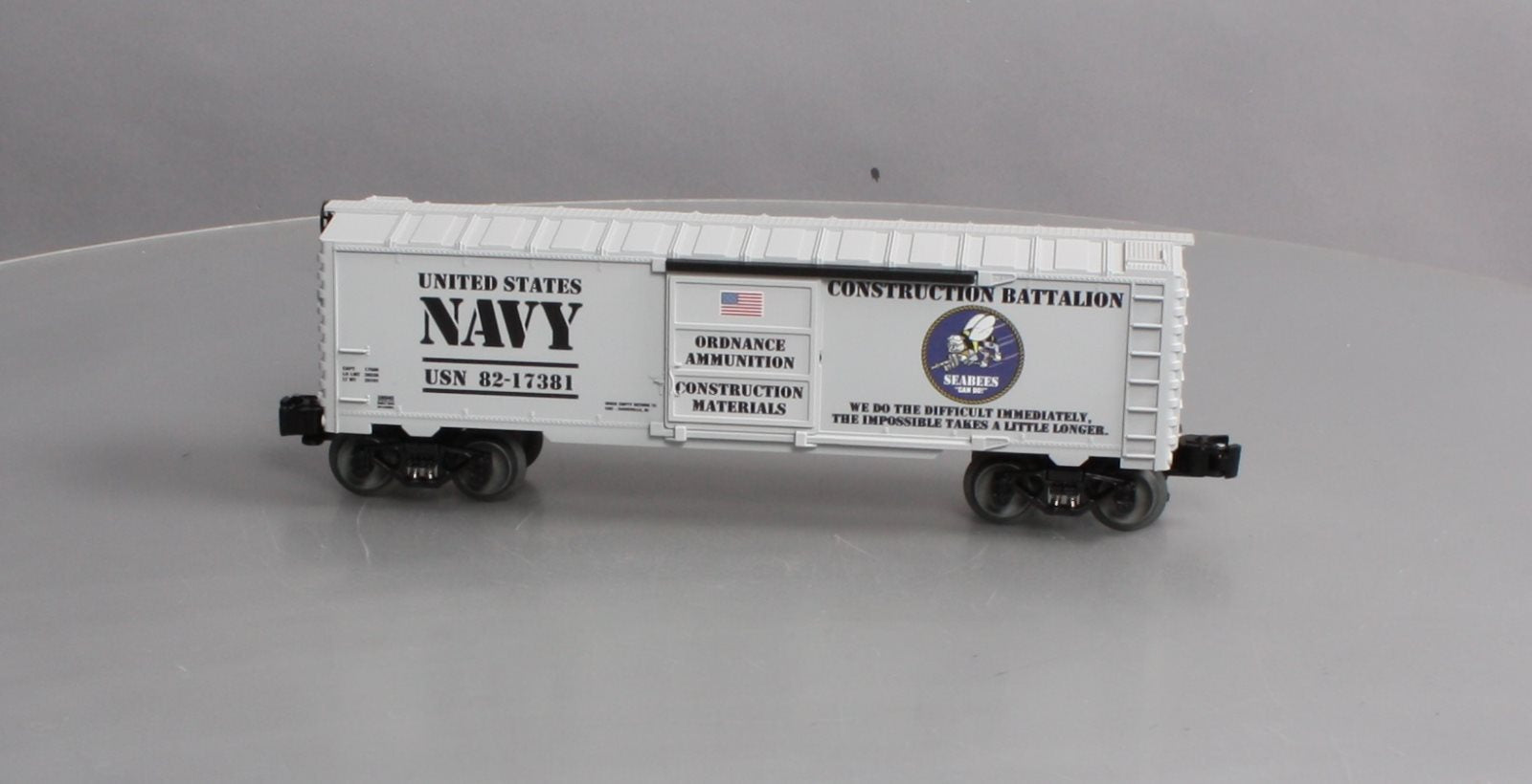 Lionel 6-58040 O Gauge RARE US Navy Seabase Boxcar (Only 360 MADE!) LN/Box