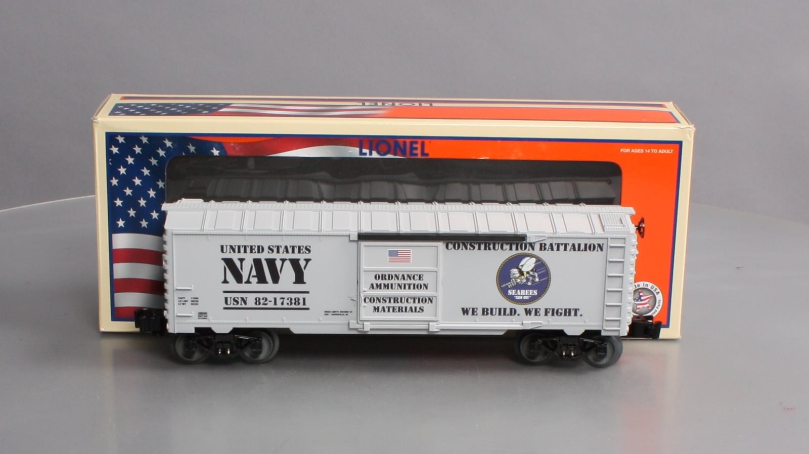 Lionel 6-58040 O Gauge RARE US Navy Seabase Boxcar (Only 360 MADE!) LN/Box