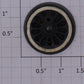 American Flyer XA10009 Steam Flanged Metal Drive Wheel with Whitewall