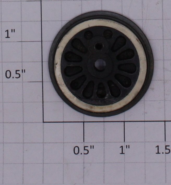 American Flyer XA10009 Steam Flanged Metal Drive Wheel with Whitewall