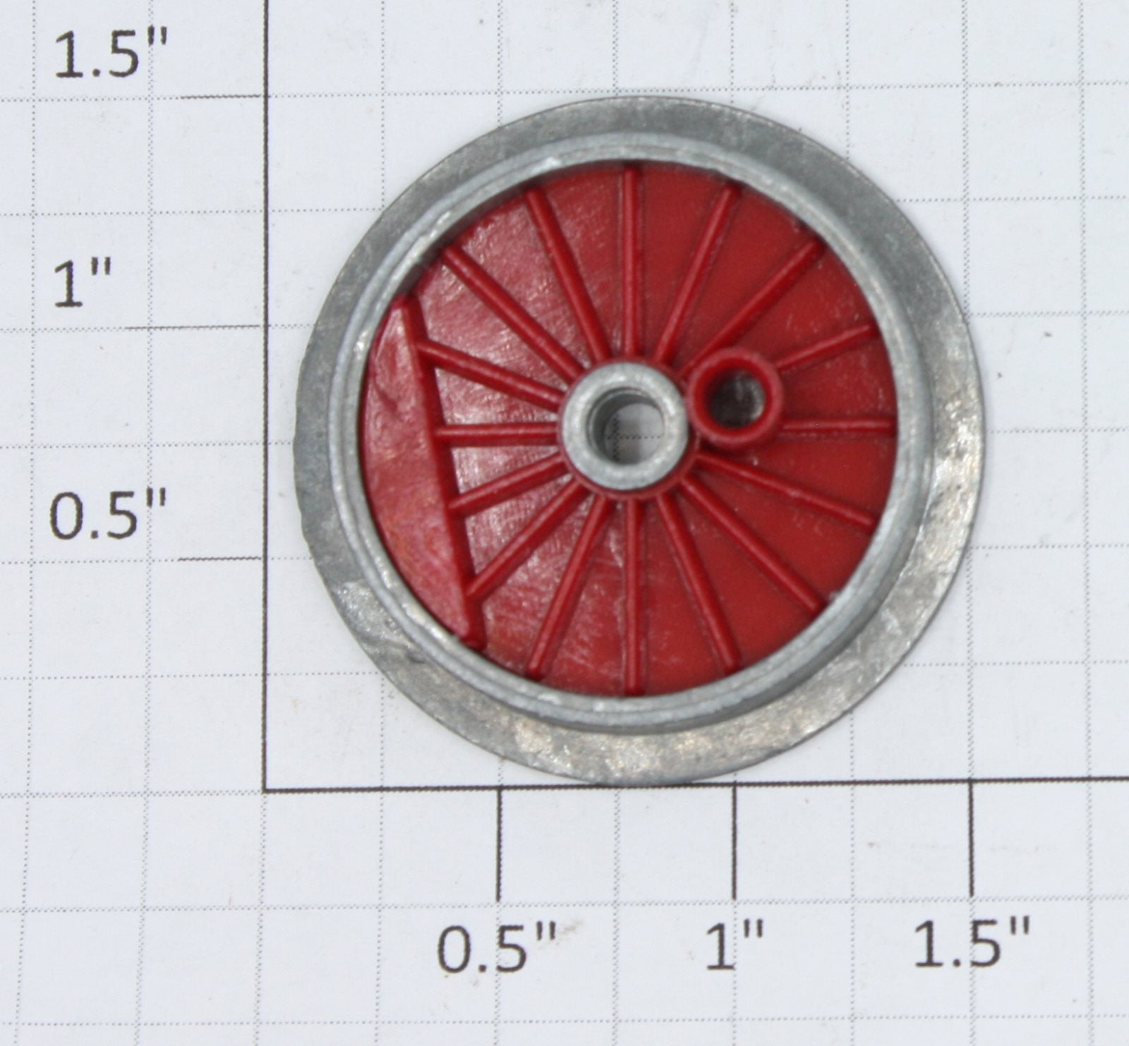 Lionel 8601-131 Plain End Wheel with Red Insert