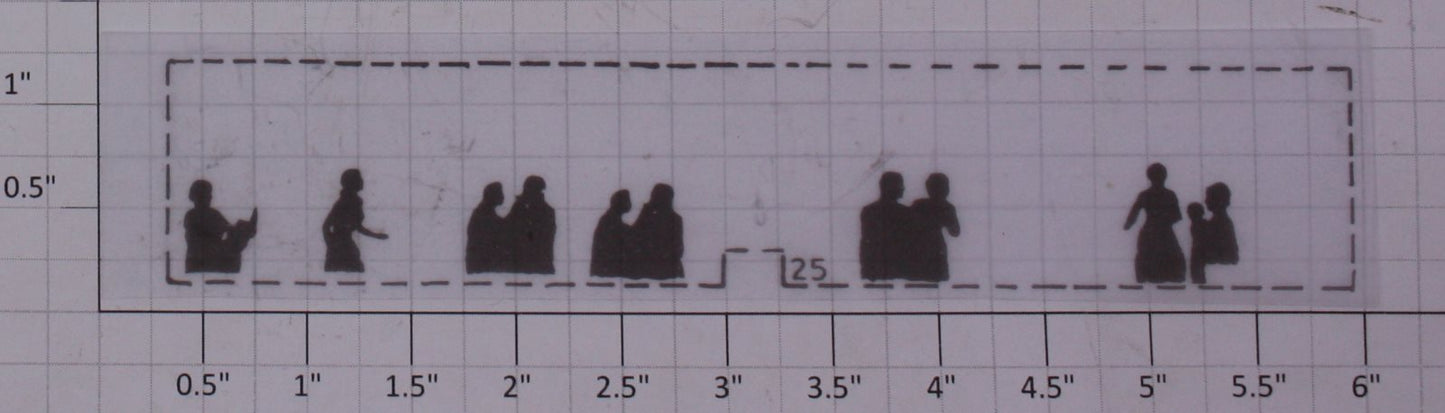 Lionel 2625-25 Madison Car Silhouette Window Strip #25