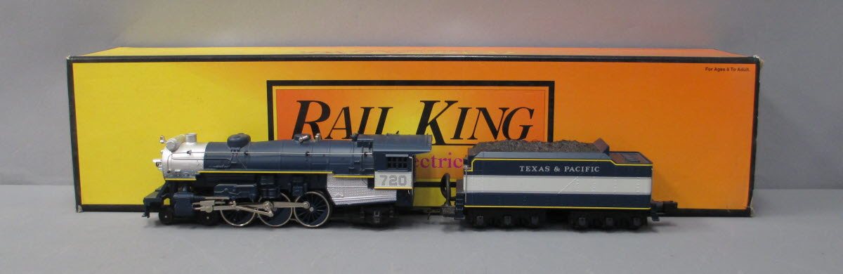 MTH 30-1187-1 Texas & Pacific 4-6-2 Pacific Steam Locomotive & Tender w/PS2 #720 LN/Box