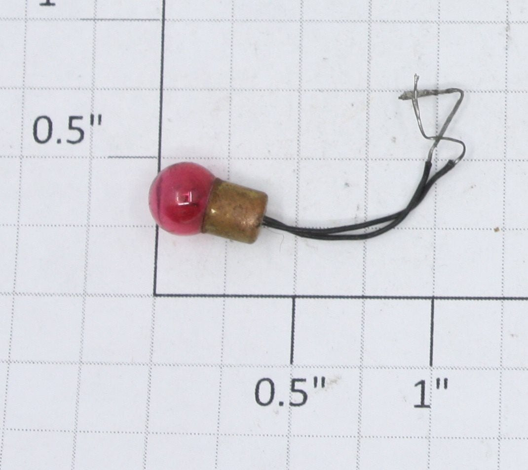 Lionel 961-301 Transparent Red Light Bulb with Wires