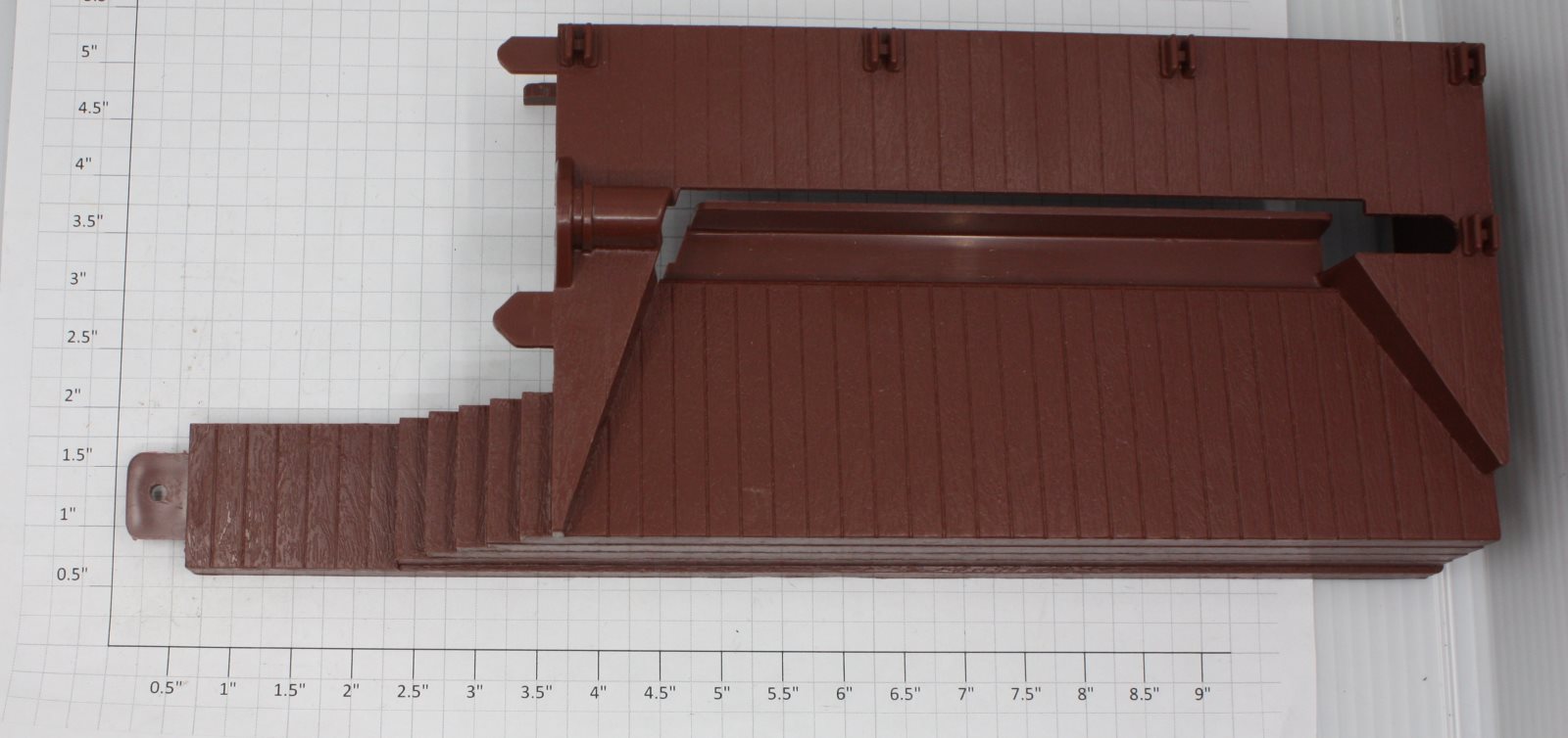 Lionel 6102873075 Right Hand Brown Sawmill Platform Housing -Log Side