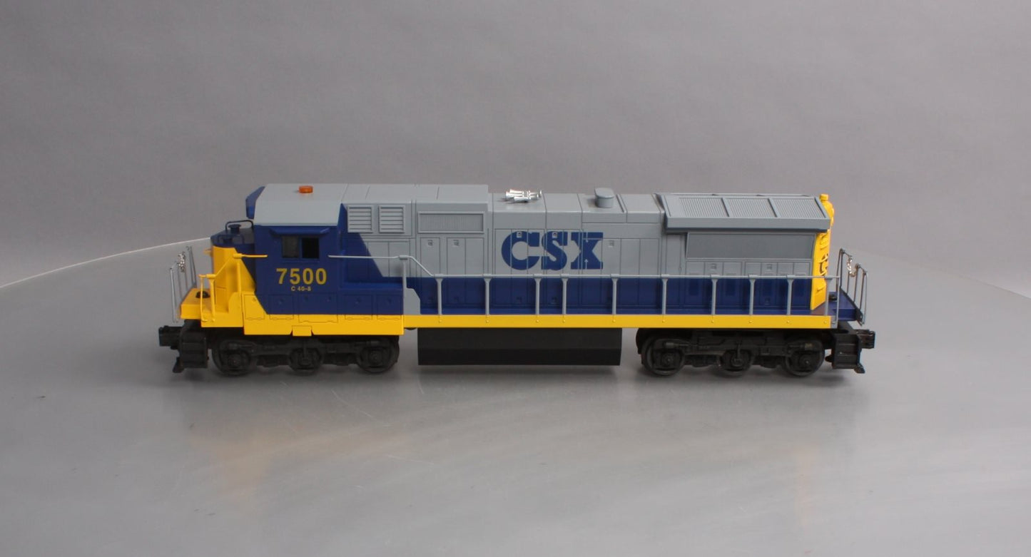 Lionel 6-18214 O Gauge CSX Dash 8 Diesel Locomotive with Horn #7500 EX/Box