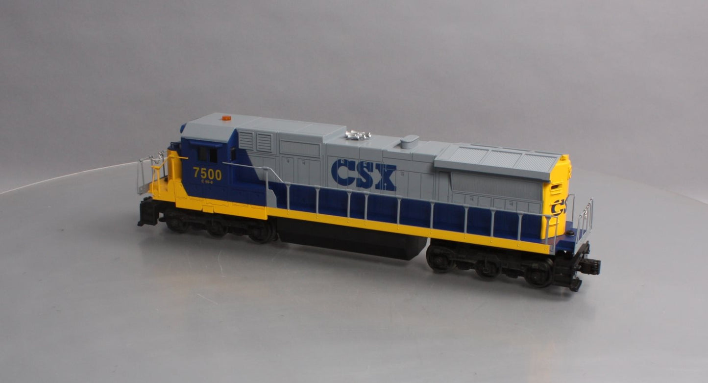 Lionel 6-18214 O Gauge CSX Dash 8 Diesel Locomotive with Horn #7500 EX/Box