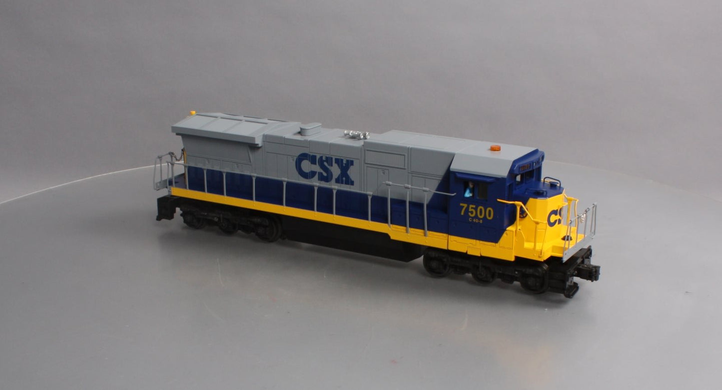 Lionel 6-18214 O Gauge CSX Dash 8 Diesel Locomotive with Horn #7500 EX/Box
