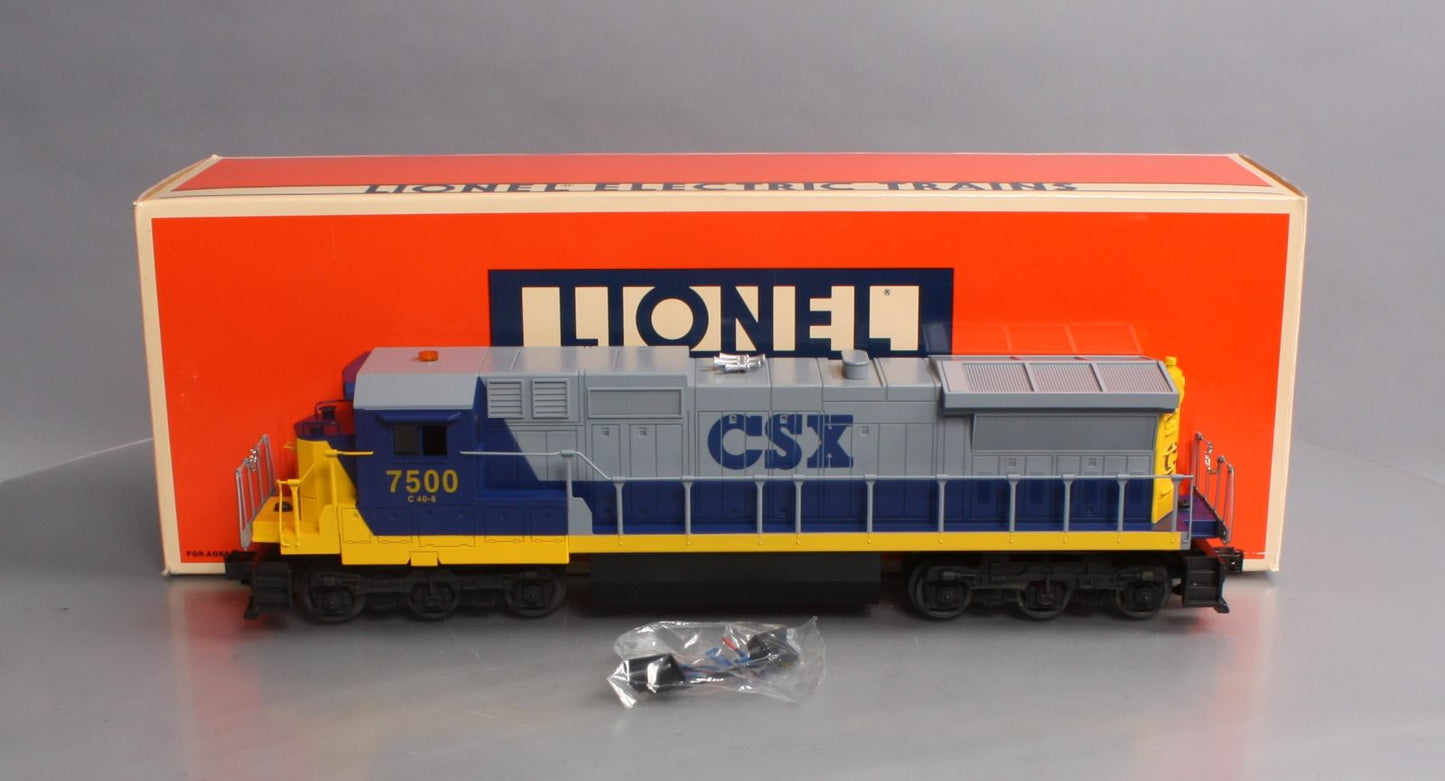 Lionel 6-18214 O Gauge CSX Dash 8 Diesel Locomotive with Horn #7500 EX/Box