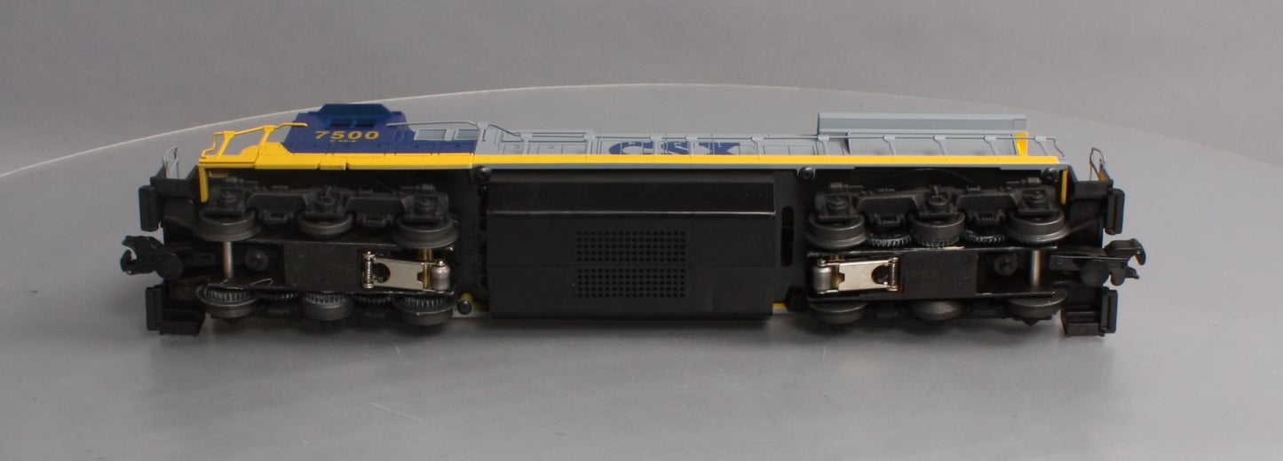 Lionel 6-18214 O Gauge CSX Dash 8 Diesel Locomotive with Horn #7500 EX/Box