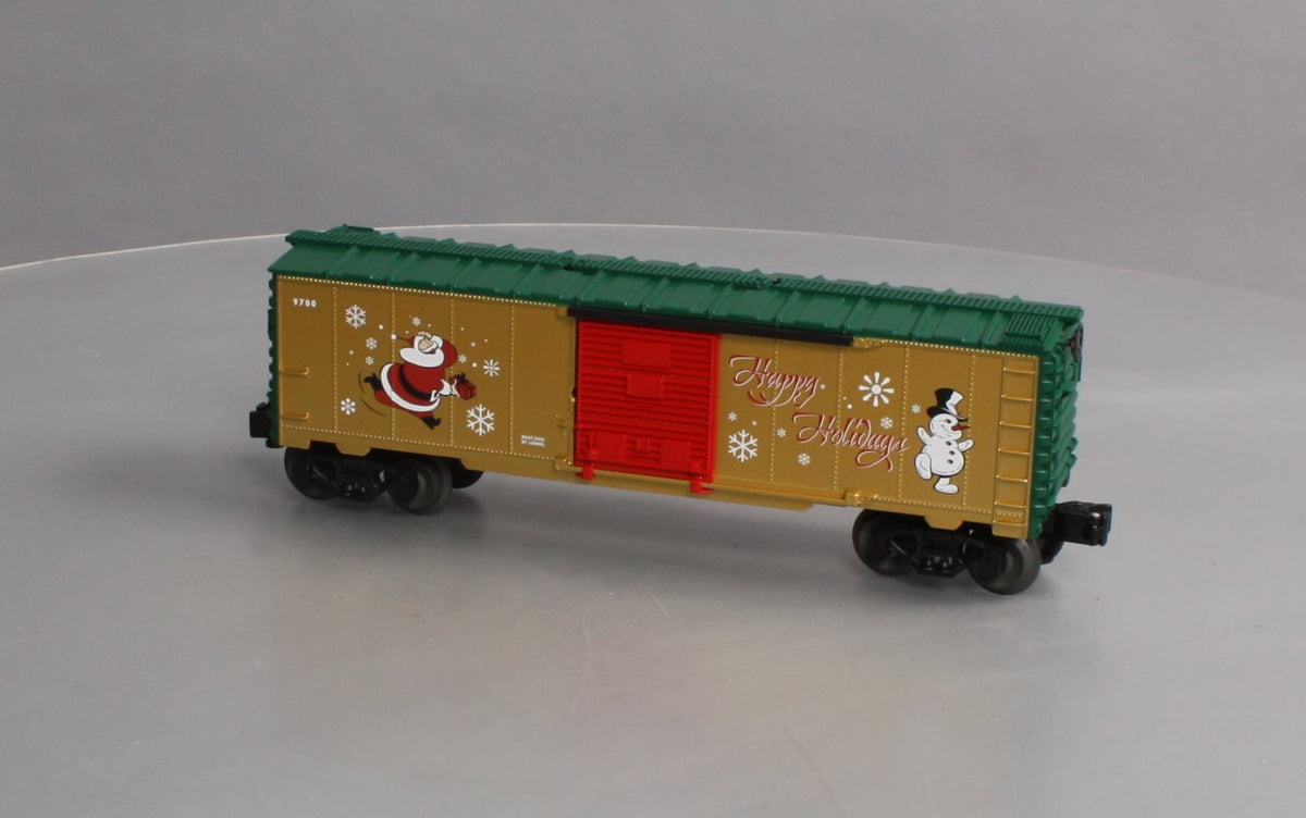 Lionel 6-26739 O Gauge Santa and Snowman Operating Boxcar LN/Box