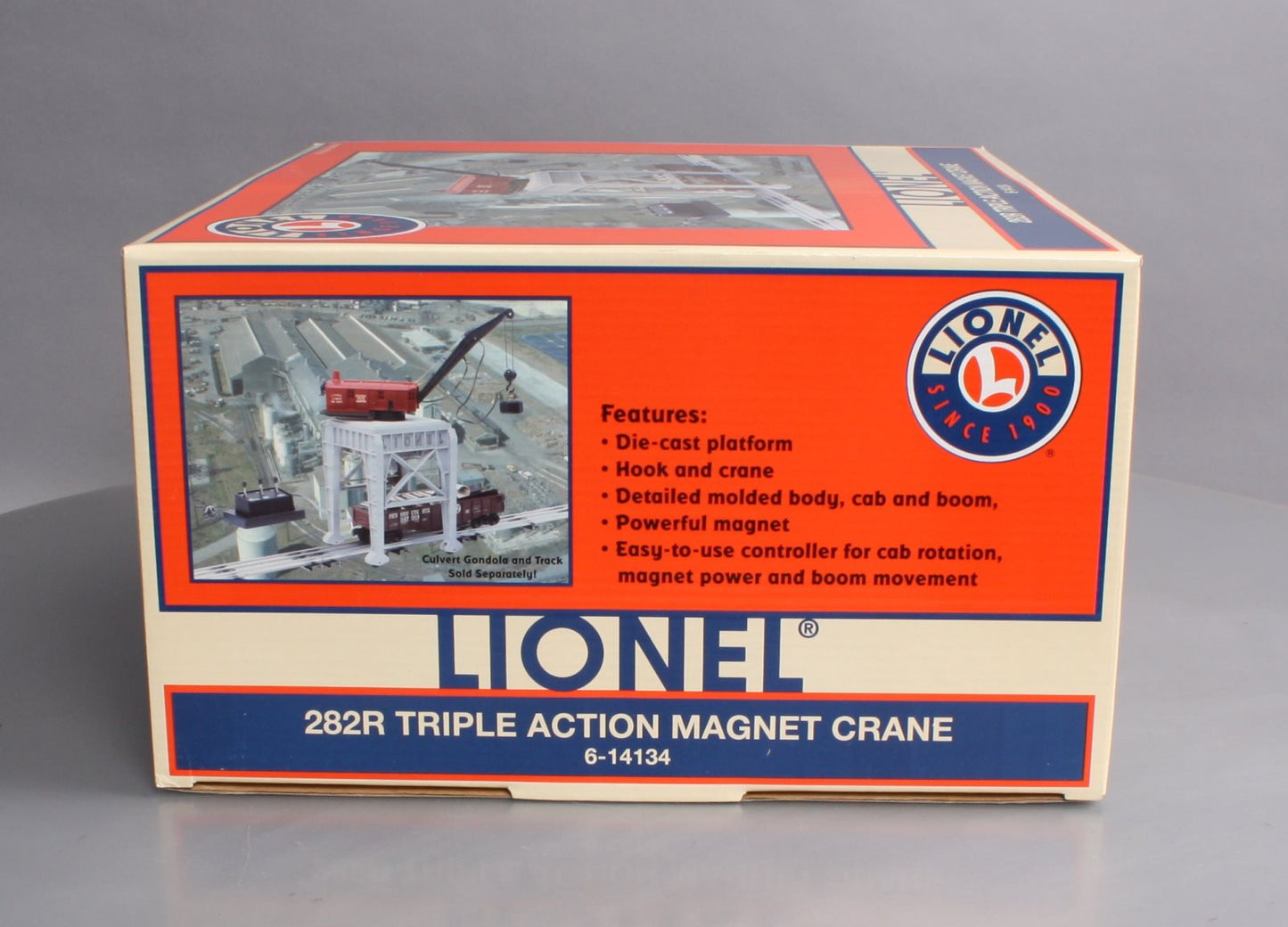 Lionel 6-14134 O Gauge Triple Action Magnetic Gantry Crane EX/Box