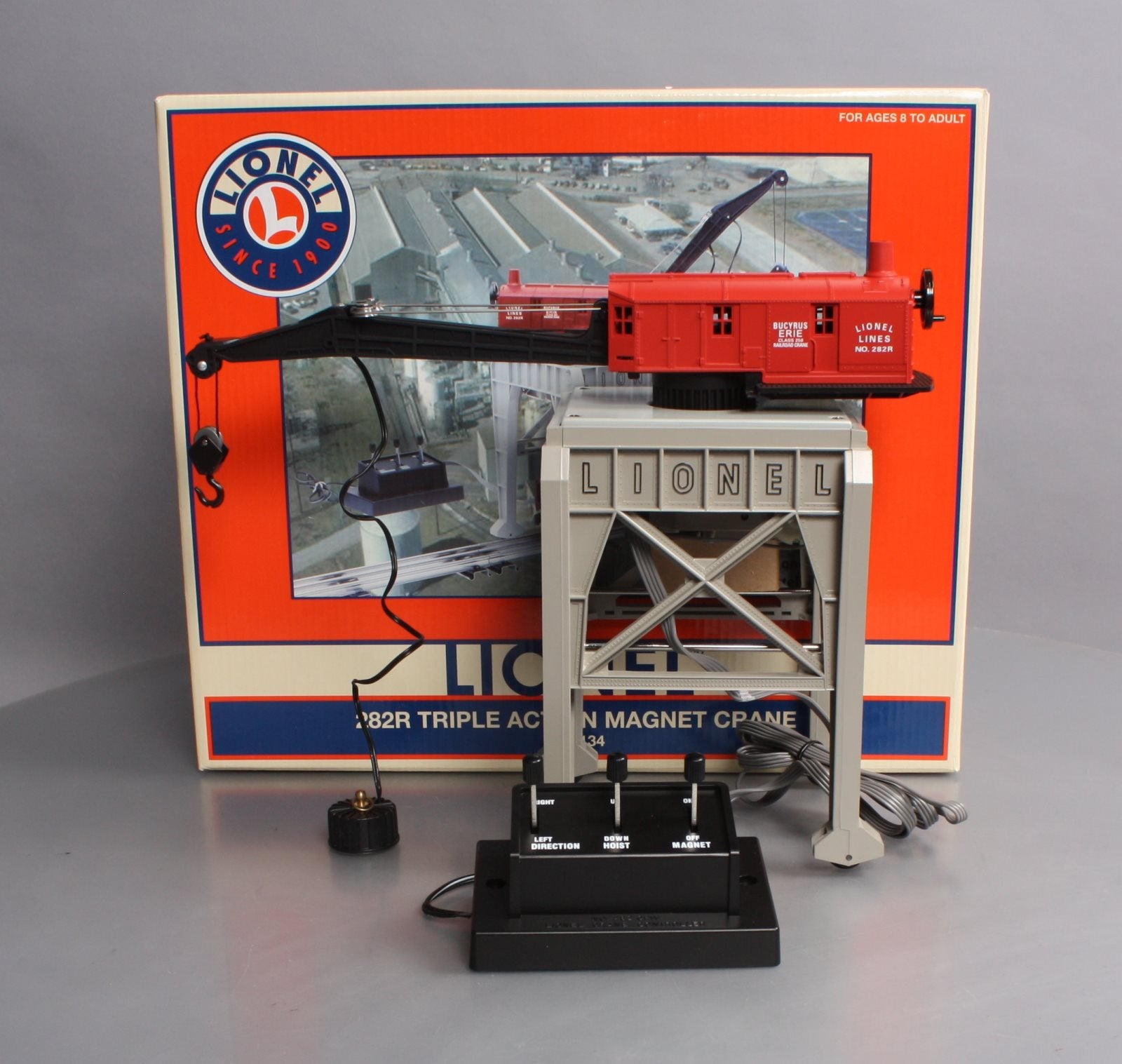 Lionel 6-14134 O Gauge Triple Action Magnetic Gantry Crane EX/Box