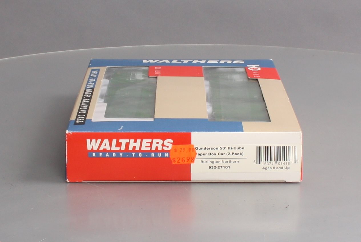 Walthers 932-27101 HO Scale Gunderson Paper Box Car (Pack of 2) LN/Box