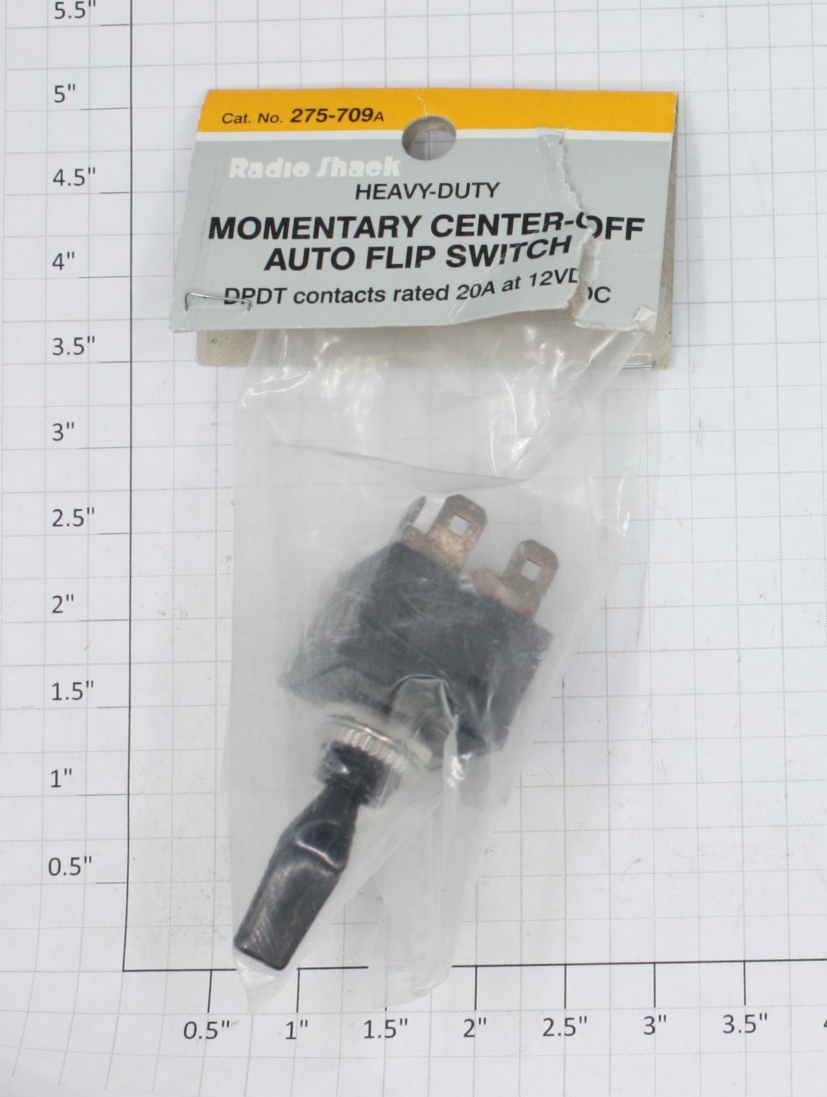 Radio Shack 275-709a Momentary Center-Off Auto Flip Switch