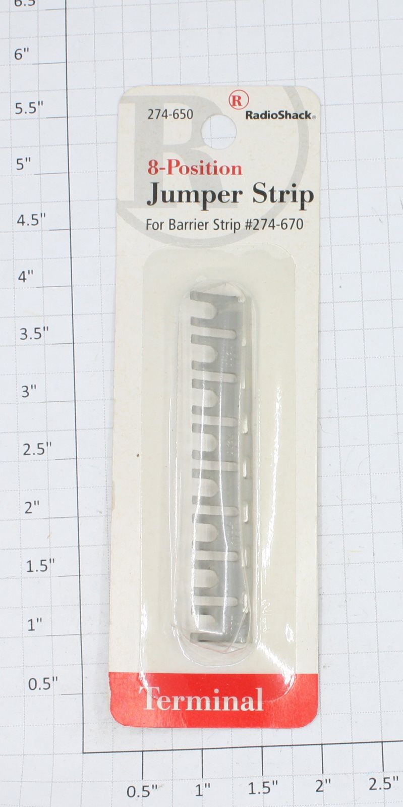 Radio Shack 274-650 8-Position Bus Strip (For 274-653, 274-670 Barrier Strip)