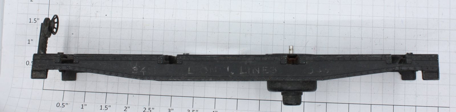Lionel 3451-2C O Gauge Log Dump Car Frame with Coil