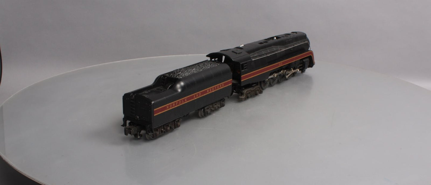 Lionel 6-18040 O Norfolk & Western 4-8-4 J Class Steam Locomotive & Tender #612 LN/Box