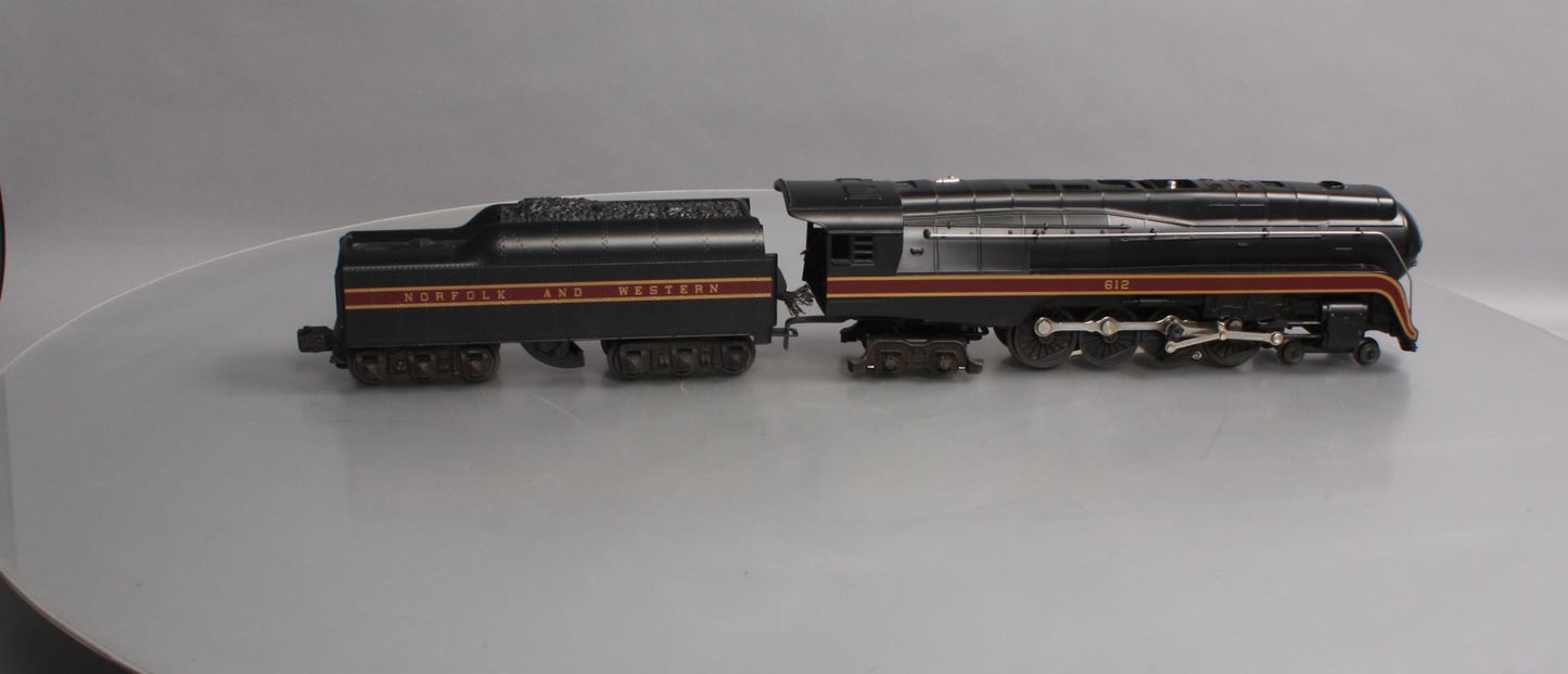 Lionel 6-18040 O Norfolk & Western 4-8-4 J Class Steam Locomotive & Tender #612 LN/Box