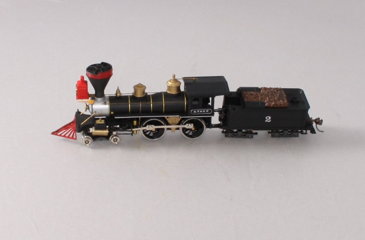 IHC M1206 HO ATSF 4-4-0 Steam Locomotive & Tender #2 LN/Box