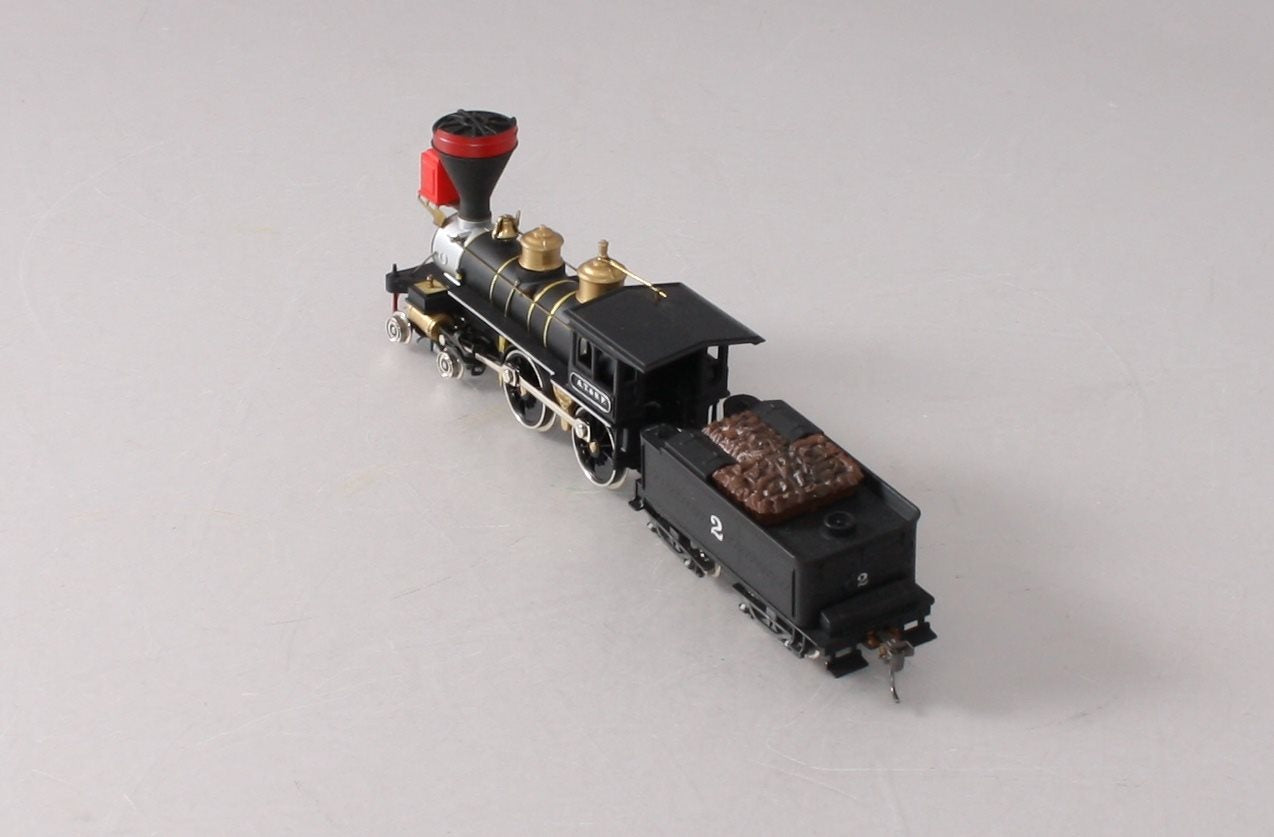 IHC M1206 HO ATSF 4-4-0 Steam Locomotive & Tender #2 LN/Box